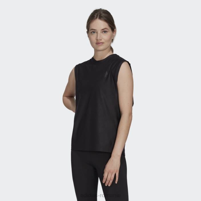 Adidas făcut pentru a fi refăcut maiou de alergare negru adidas femei negru 2JBN22638
