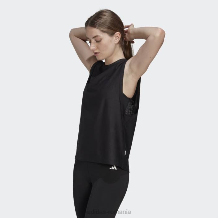 Adidas făcut pentru a fi refăcut maiou de alergare negru adidas femei negru 2JBN22638