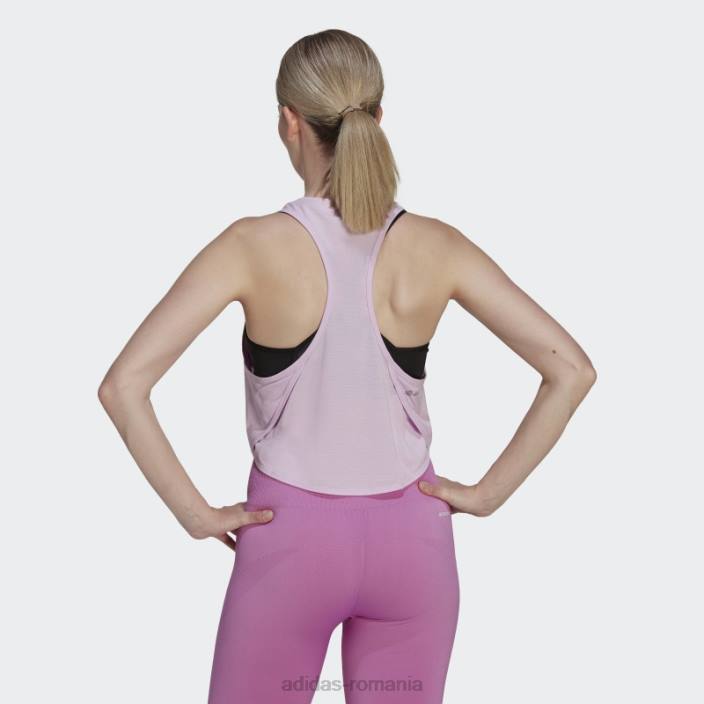Adidas liliac aeroready făcut pentru antrenament maiou cu flori femei liliac 2JBN22643