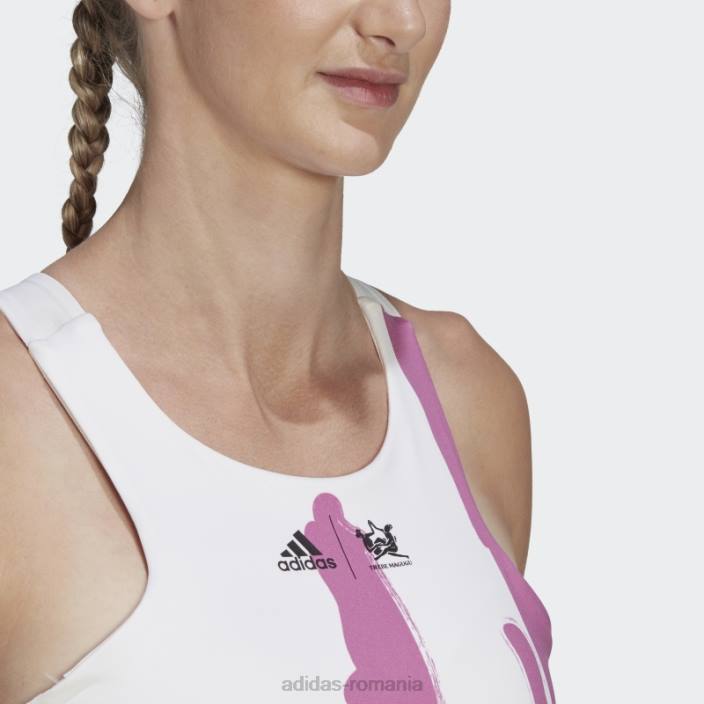 Adidas maiou alb thebe magugu tenis new york cu spate femei alb/liliac 2JBN22883