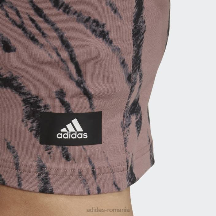 Adidas maiou cu imprimeu animal icoane viitoare violet femei Violet 2JBN22753