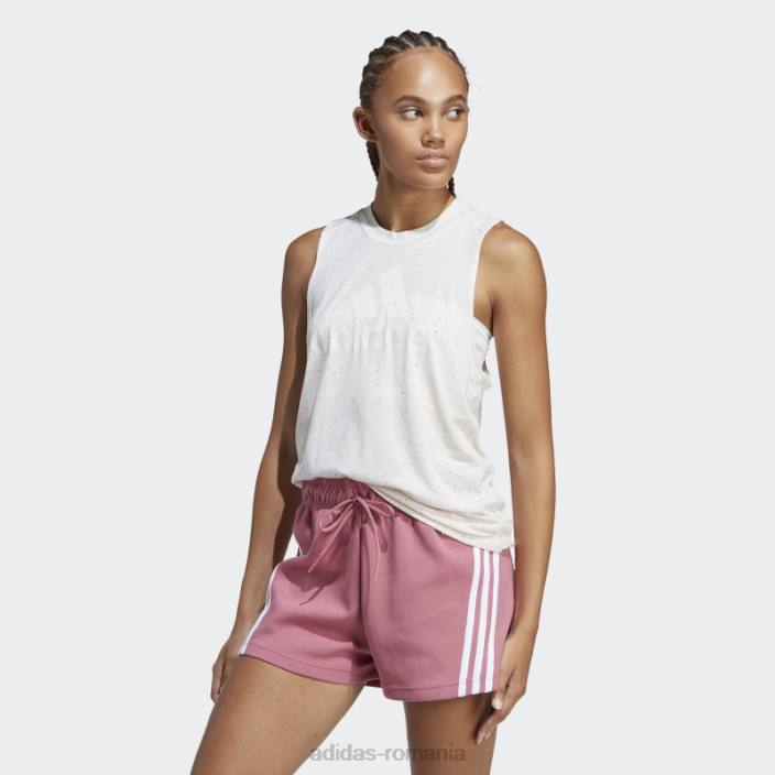 Adidas quartz mel future icons winners 3.0 tank top femei cuarț mel/alb 2JBN22606