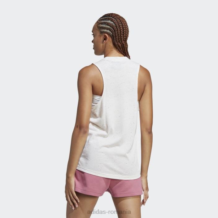 Adidas quartz mel future icons winners 3.0 tank top femei cuarț mel/alb 2JBN22606