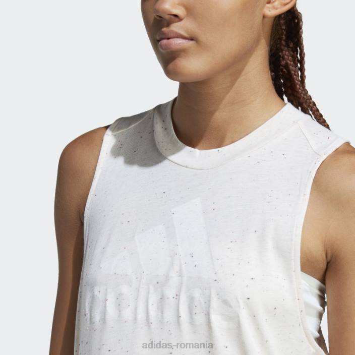 Adidas quartz mel future icons winners 3.0 tank top femei cuarț mel/alb 2JBN22606