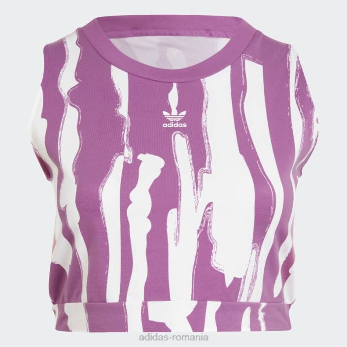Adidas thebe magugu tank top (plus size) lila femei liliac/alb 2JBN22549