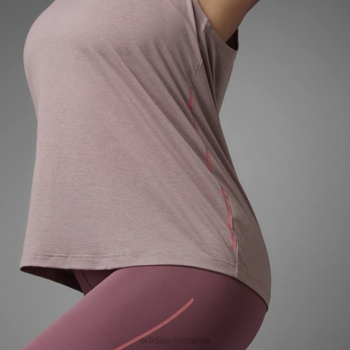 Adidas top de yoga echilibru autentic (plus mărime) violet femei Violet 2JBN22711
