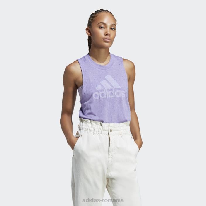 Adidas viitor icons winners 3.0 tank top violet mel adidas femei violet mel/alb 2JBN22662