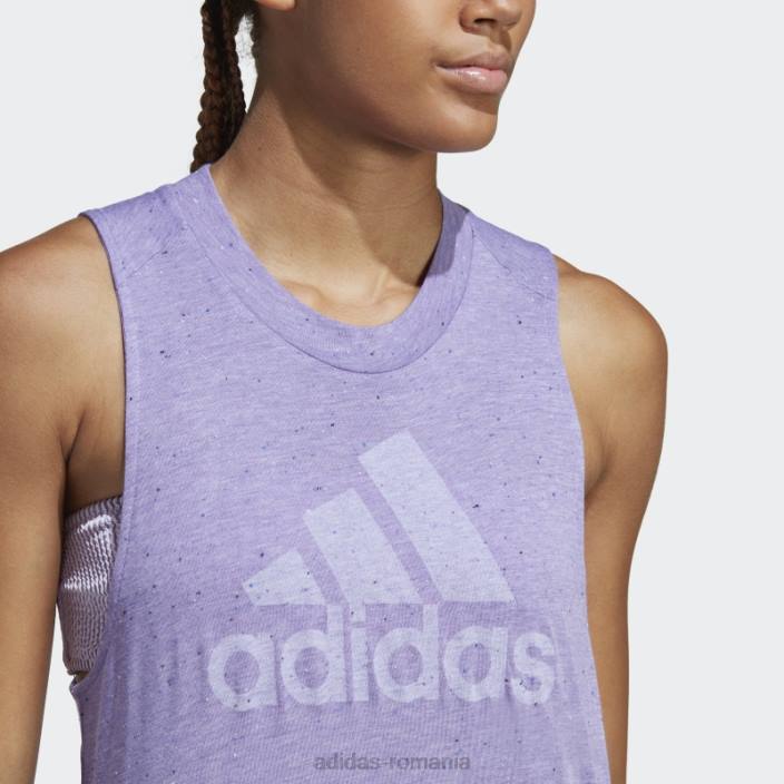 Adidas viitor icons winners 3.0 tank top violet mel adidas femei violet mel/alb 2JBN22662