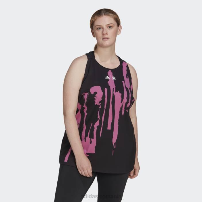 Adidas x thebe magugu tenis new york y-tank top (plus size) black fashion femei negru/liliac 2JBN22645