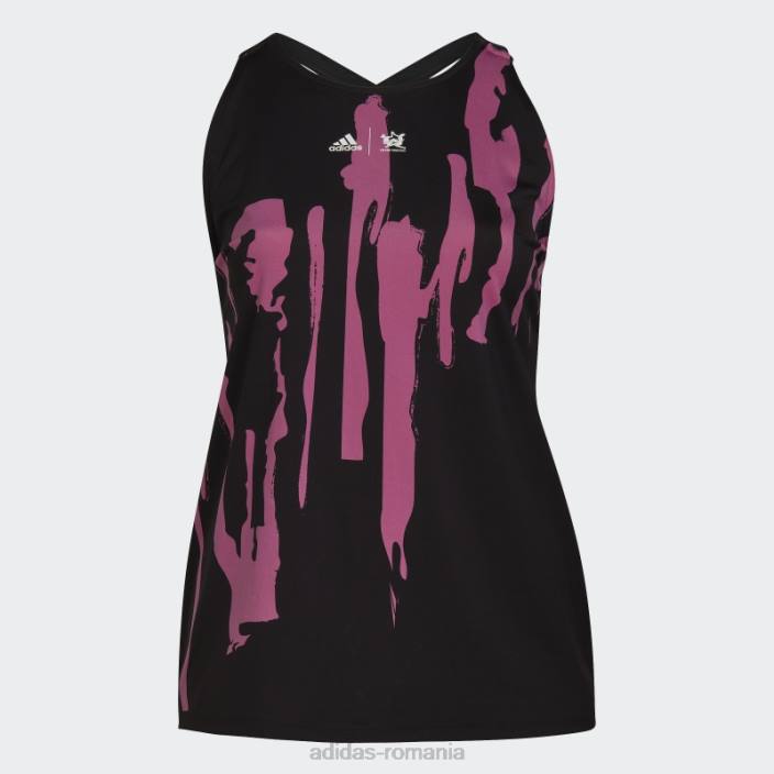 Adidas x thebe magugu tenis new york y-tank top (plus size) black fashion femei negru/liliac 2JBN22645