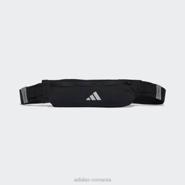 Adidas geantă neagră cu centură de alergare unisex negru argintiu 2JBN15725