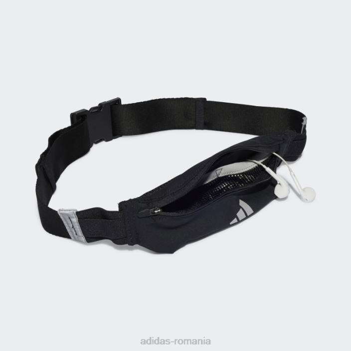 Adidas geantă neagră cu centură de alergare unisex negru argintiu 2JBN15725