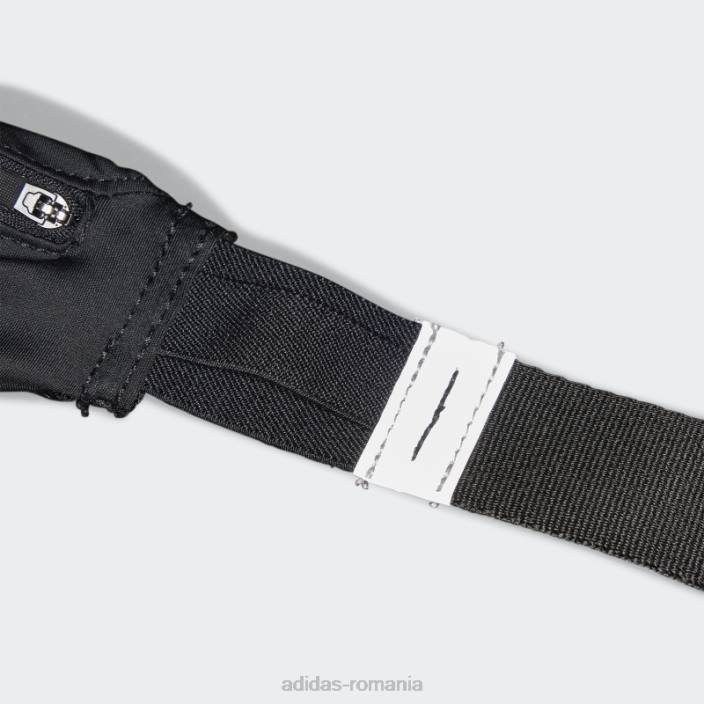 Adidas geantă neagră cu centură de alergare unisex negru argintiu 2JBN15725