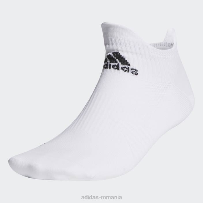 Adidas șosete albe de alergare decoltate unisex alb negru 2JBN8014