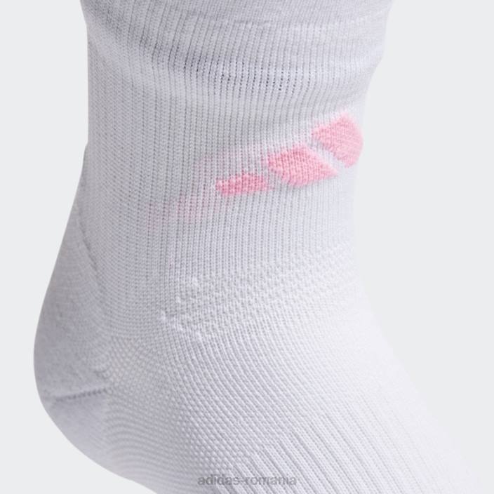 Adidas șosete running x supernova quarter performance alb unisex alb/roz fascicul 2JBN8016
