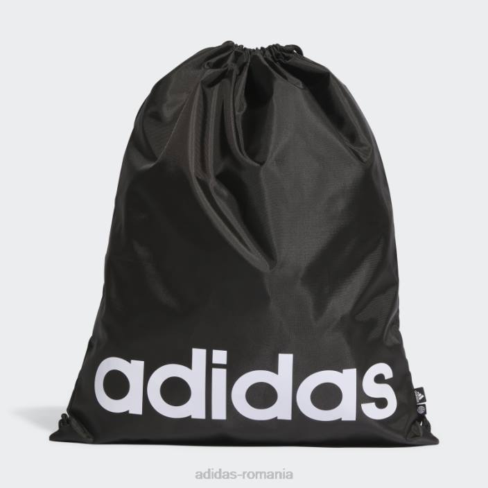 Adidas geantă de gimnastică neagră cu elemente esențiale unisex alb negru 2JBN15466