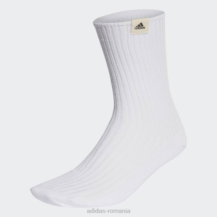 Adidas șosete albe best label 1 pereche unisex alb negru 2JBN15460