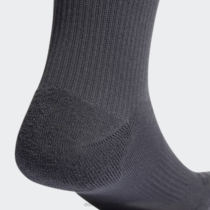 Adidas șosete de echipaj carbon unisex carbon/negru 2JBN8024