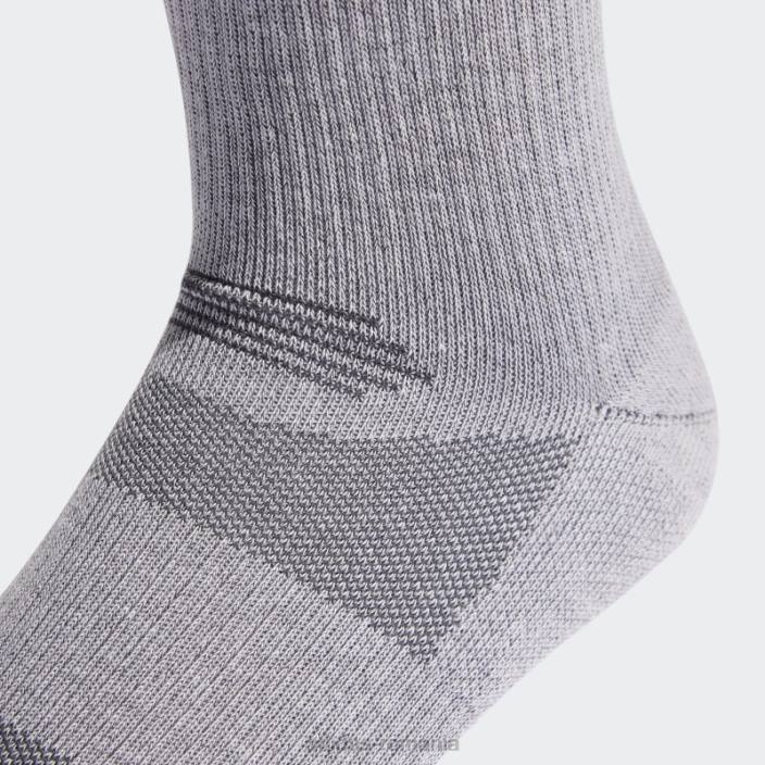 Adidas șosete de echipaj zori argintii unisex zori argintii/negru 2JBN8017