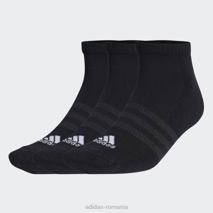 Adidas șosete decoltate perneți 3 perechi alb unisex alb negru 2JBN15367