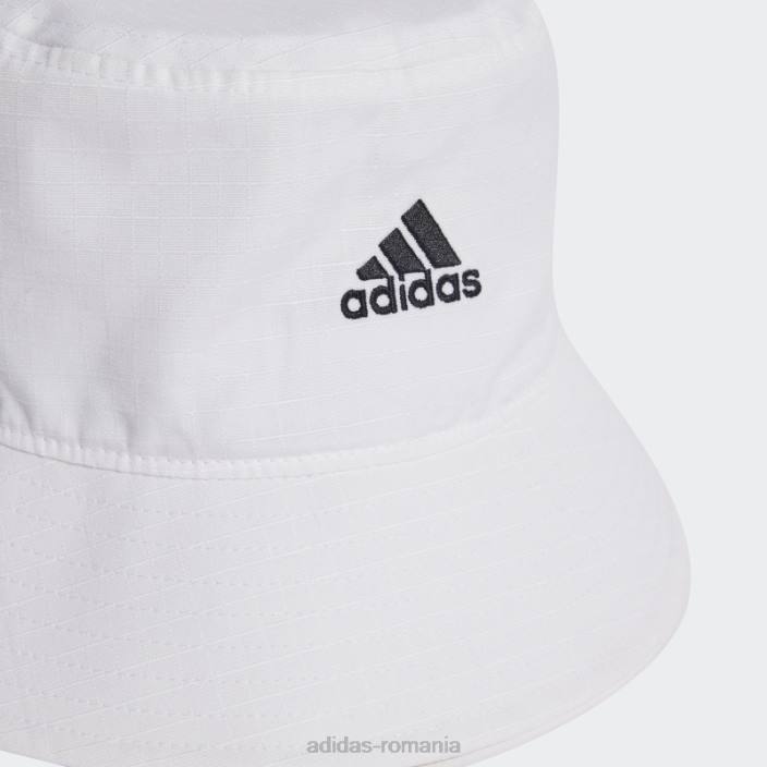 Adidas pălărie clasică albă din bumbac unisex alb negru 2JBN15478
