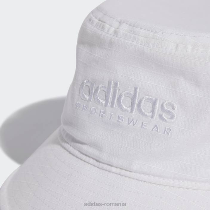 Adidas pălărie clasică albă din bumbac unisex alb negru 2JBN15478
