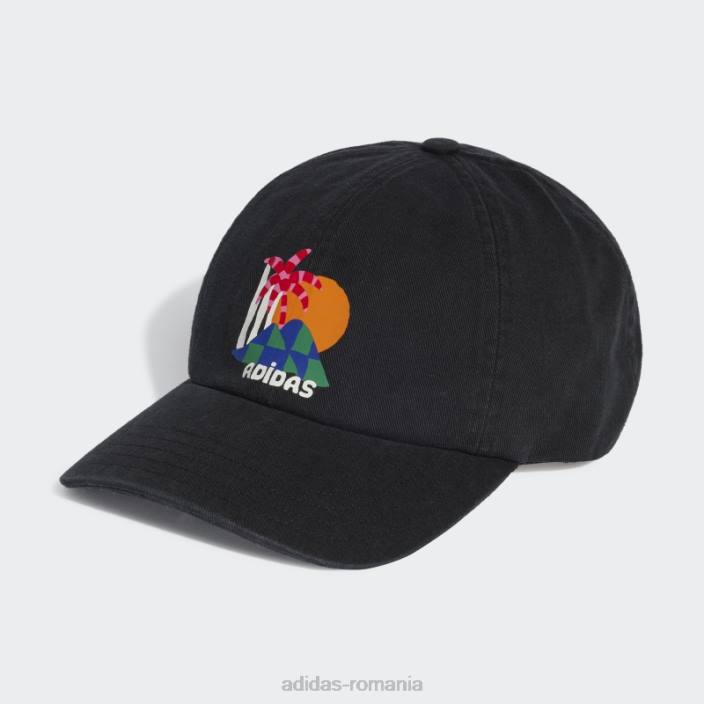 Adidas pălărie de baseball neagră x farm rio fierbinte unisex alb negru 2JBN7723