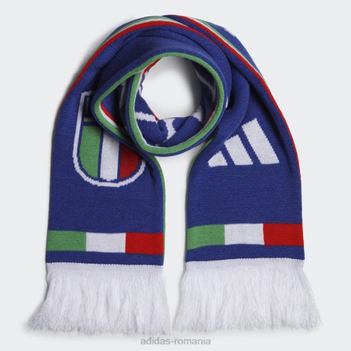 Adidas eșarfă albastră de fotbal italia unisex albastru alb 2JBN7660