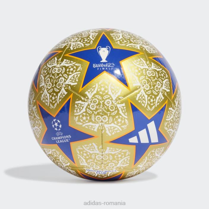Adidas goldallic ucl club istanbul fotbal unisex auriu/alb/albastru/portocaliu 2JBN15388