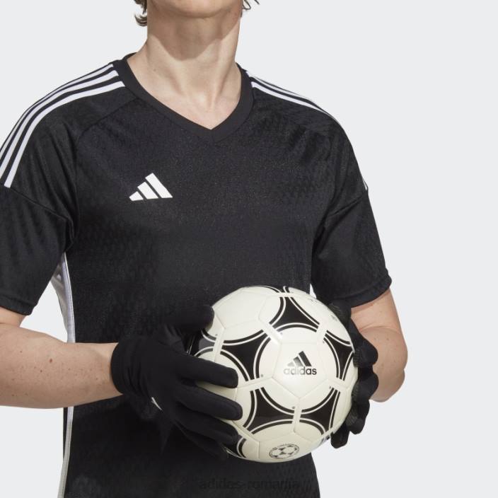 Adidas mănuși de portar pentru jucător de teren din liga tiro neagră unisex alb negru 2JBN15502