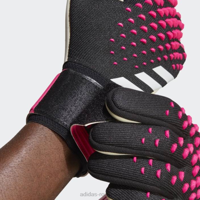 Adidas mănuși de portar predator league negre unisex negru/alb/roz 2JBN15463