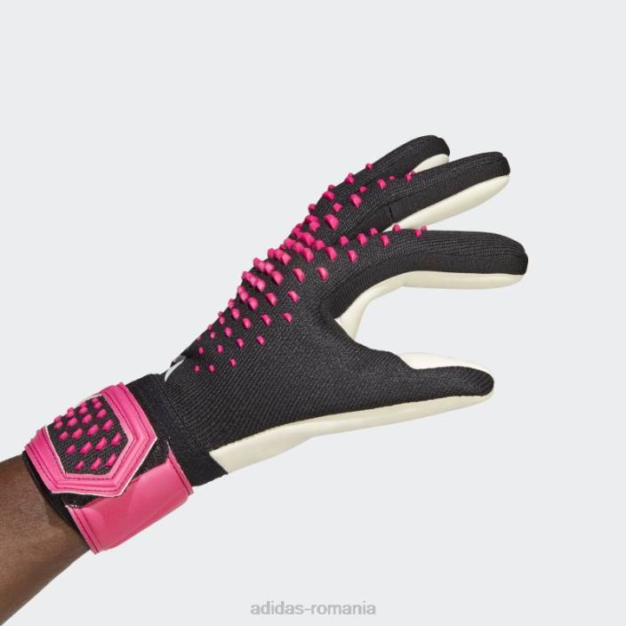 Adidas mănuși de portar predator league negre unisex negru/alb/roz 2JBN15463