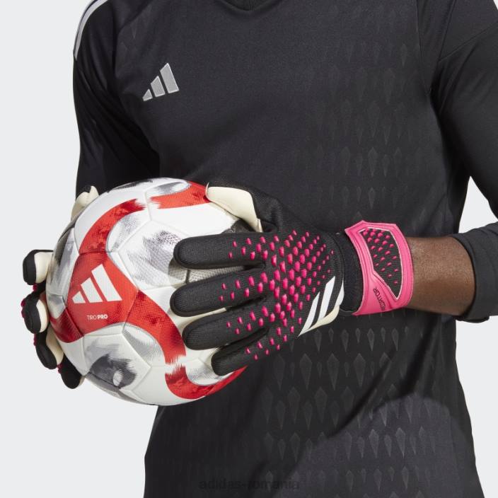 Adidas mănuși de portar predator league negre unisex negru/alb/roz 2JBN15463