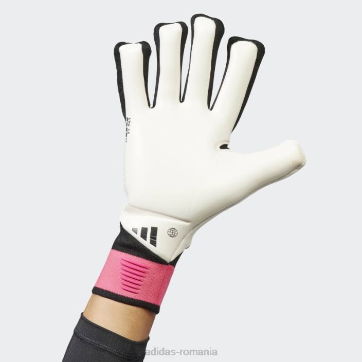 Adidas mănuși de portar predator pro fingersave negre unisex negru/alb/roz 2JBN15421