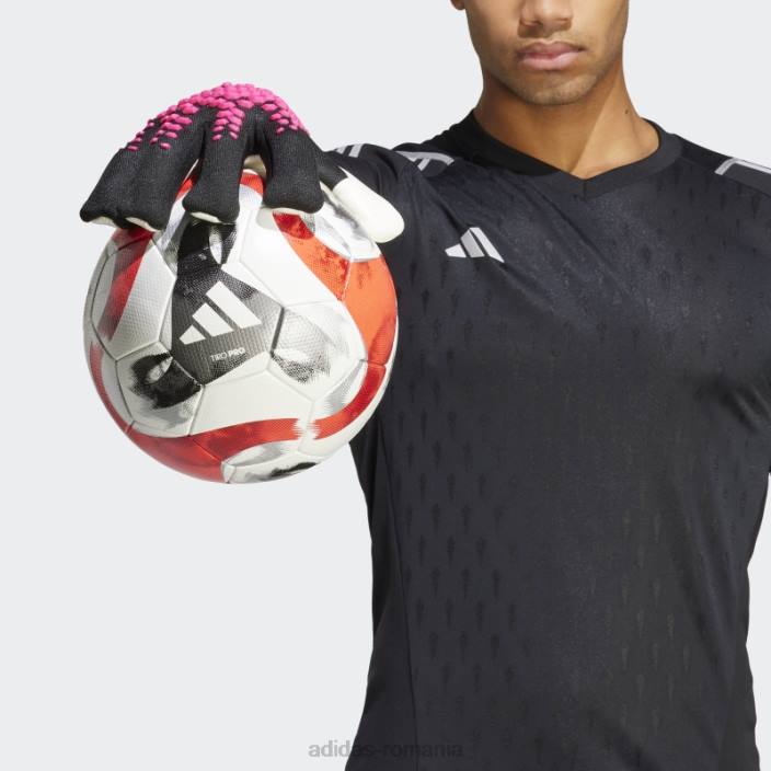Adidas mănuși de portar predator pro fingersave negre unisex negru/alb/roz 2JBN15421