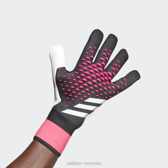 Adidas mănuși de portar predator pro negre unisex negru/alb/roz 2JBN15473