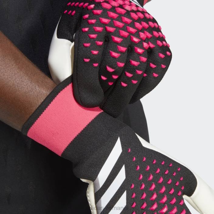 Adidas mănuși de portar predator pro negre unisex negru/alb/roz 2JBN15473