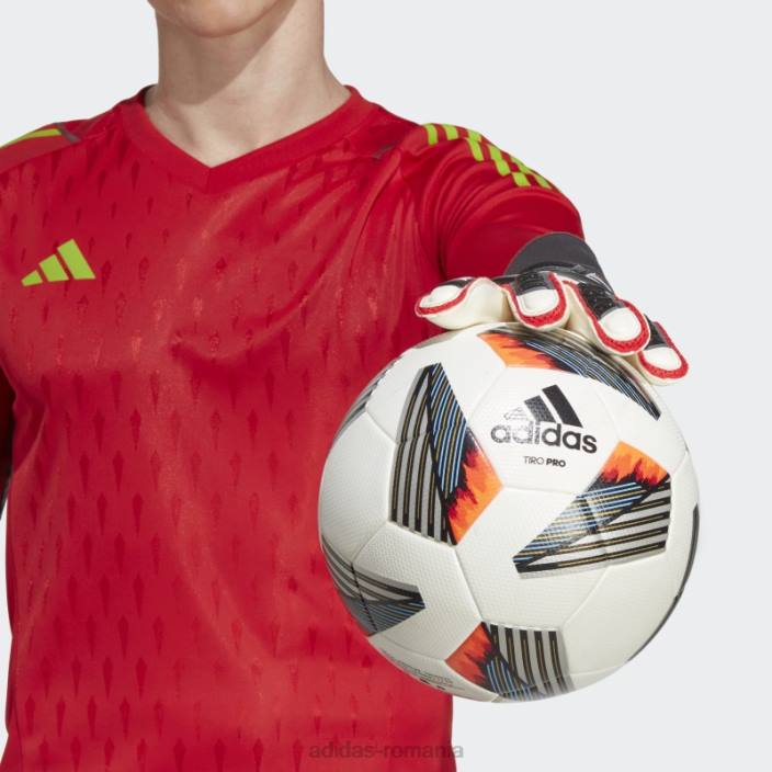 Adidas mănuși negre de portar tiro pro unisex negru/alb/fier metalic 2JBN15563