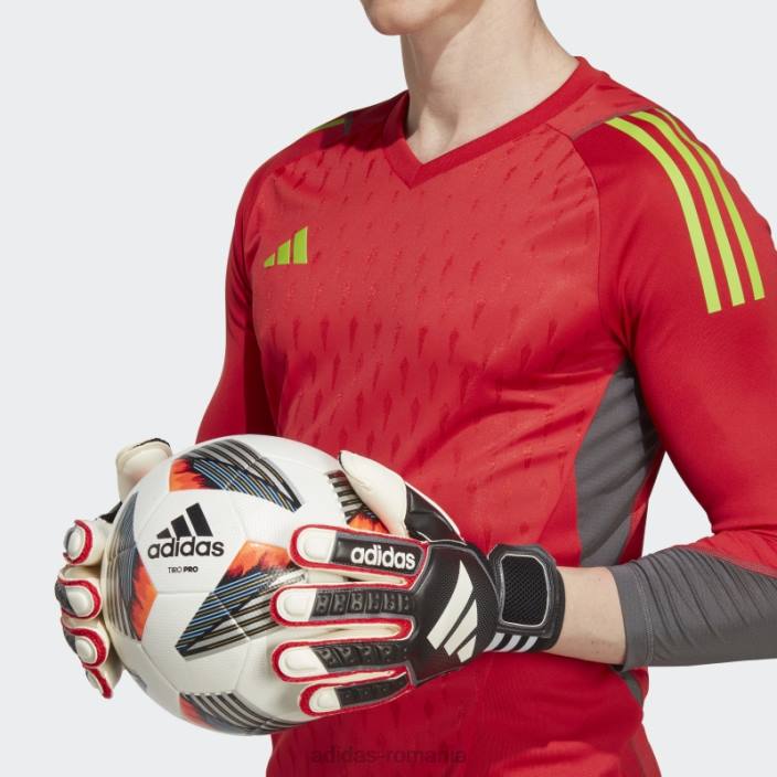 Adidas mănuși negre de portar tiro pro unisex negru/alb/fier metalic 2JBN15563
