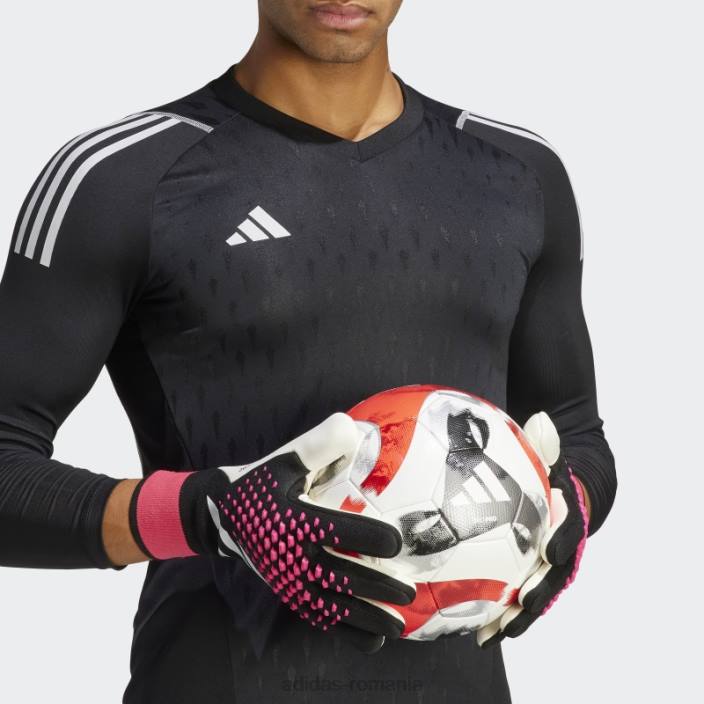 Adidas manusi de portar neagra predator pro promo unisex negru/alb/roz 2JBN15532