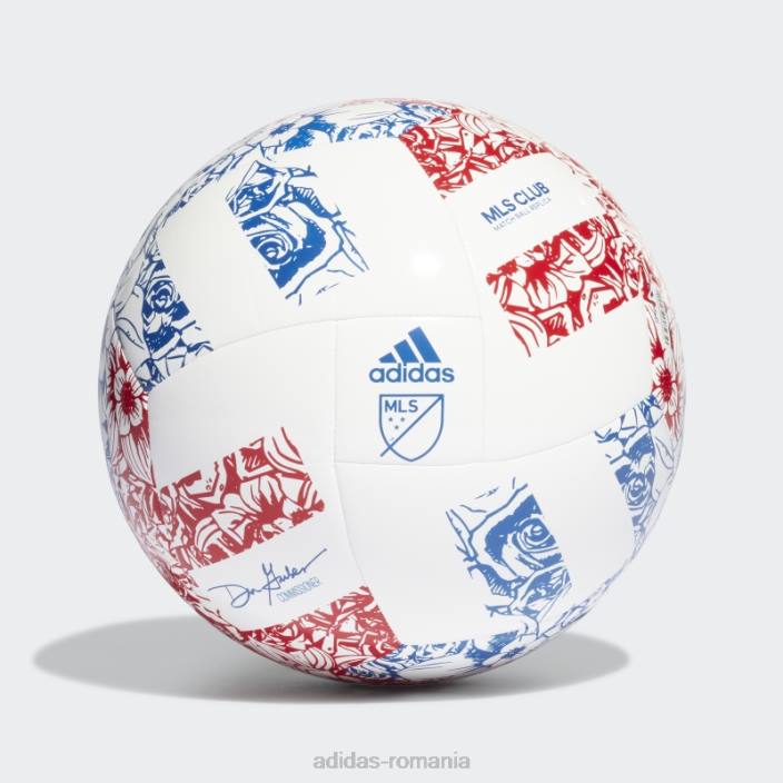 Adidas minge club mls alb adidas unisex alb/albastru/rosu 2JBN8121