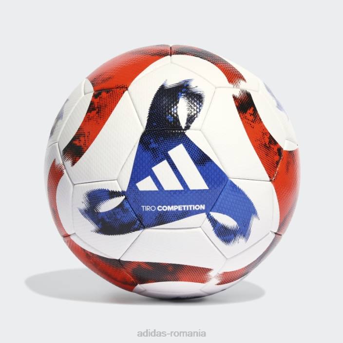 Adidas minge de competiție tiro albă unisex alb/negru/portocaliu/albastru regal 2JBN1846