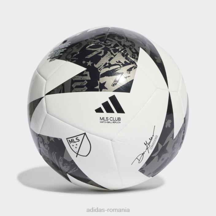Adidas mls club ball negru unisex alb/negru/fier metalic 2JBN8119