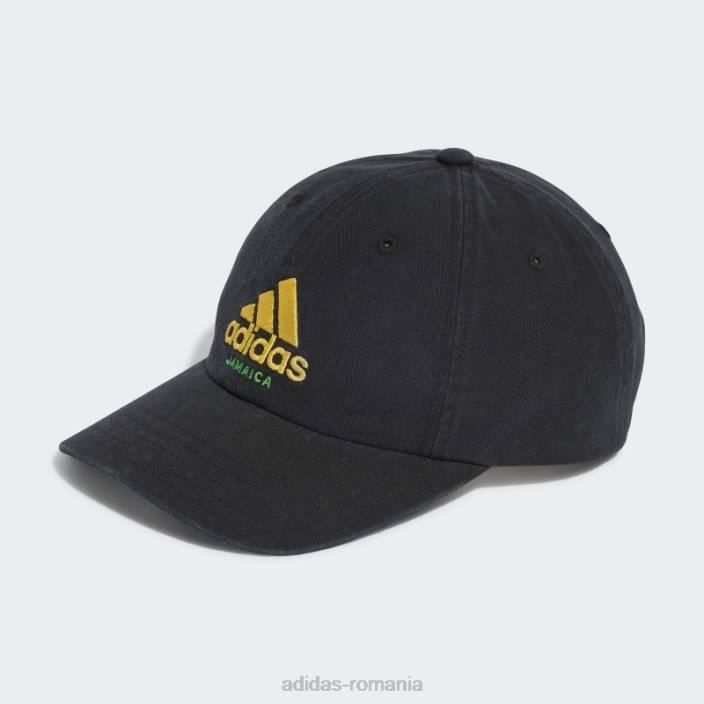 Adidas pălărie de fotbal jamaica negru adidas unisex negru/auriu/verde 2JBN7734
