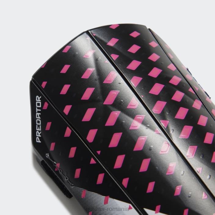 Adidas tibie pentru antrenament de prădători negri unisex negru/alb/roz 2JBN8098