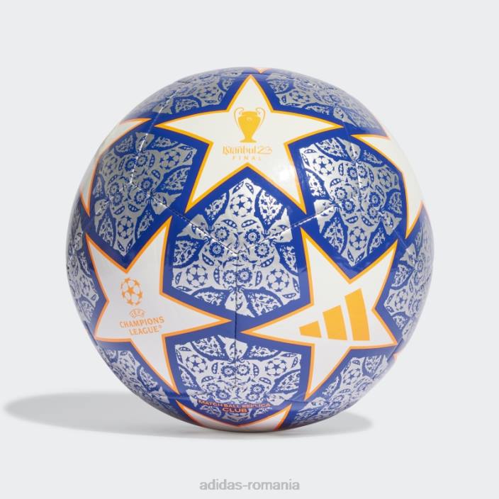 Adidas ucl club istanbul fotbal argint unisex argintiu/alb/albastru/portocaliu 2JBN15332