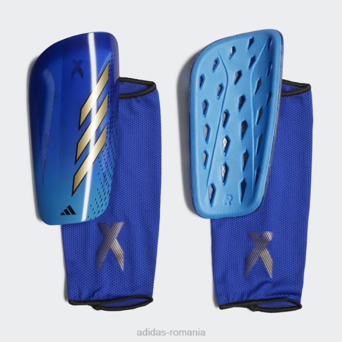 Adidas x speedportal league shin guards albastru unisex albastru/auriu metalic 2JBN15344