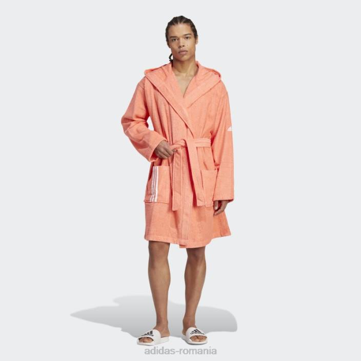 Adidas halat de culoare coral adidas unisex coral 2JBN15597