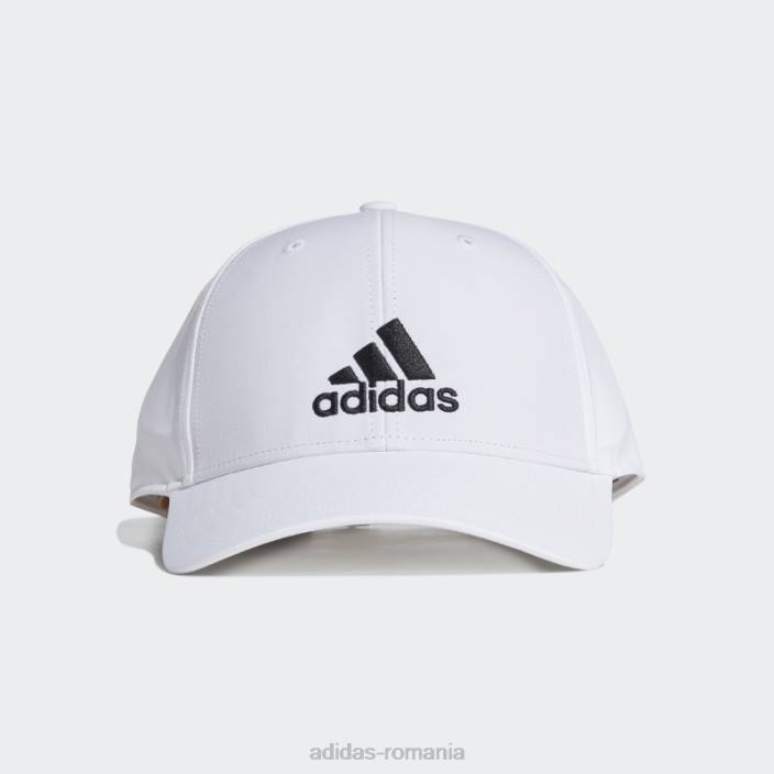 Adidas șapcă de baseball brodată, albă, adidas unisex alb negru 2JBN7956