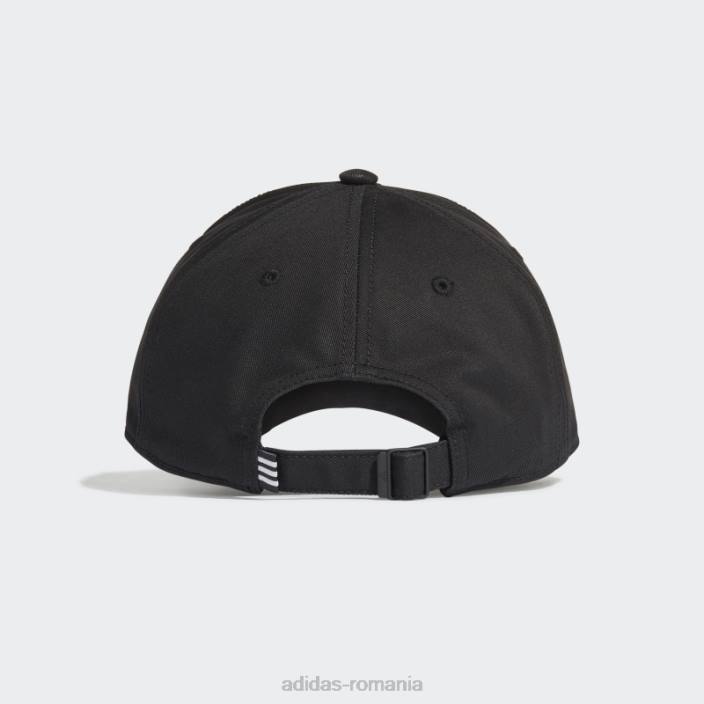 Adidas șapcă din twill cu 3 dungi de baseball alb unisex alb negru 2JBN7431